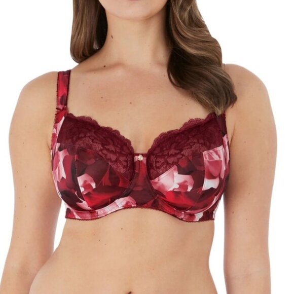 Fantasie Floral Lace Bra - Burgundy and Pink - Picture 5 of 5